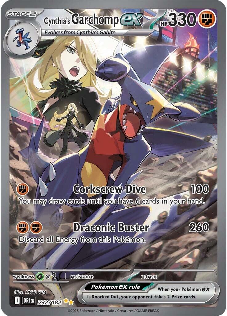Cynthia's Garchomp ex (232/182) [Scarlet & Violet: Destined Rivals] | Gear Gaming Bentonville