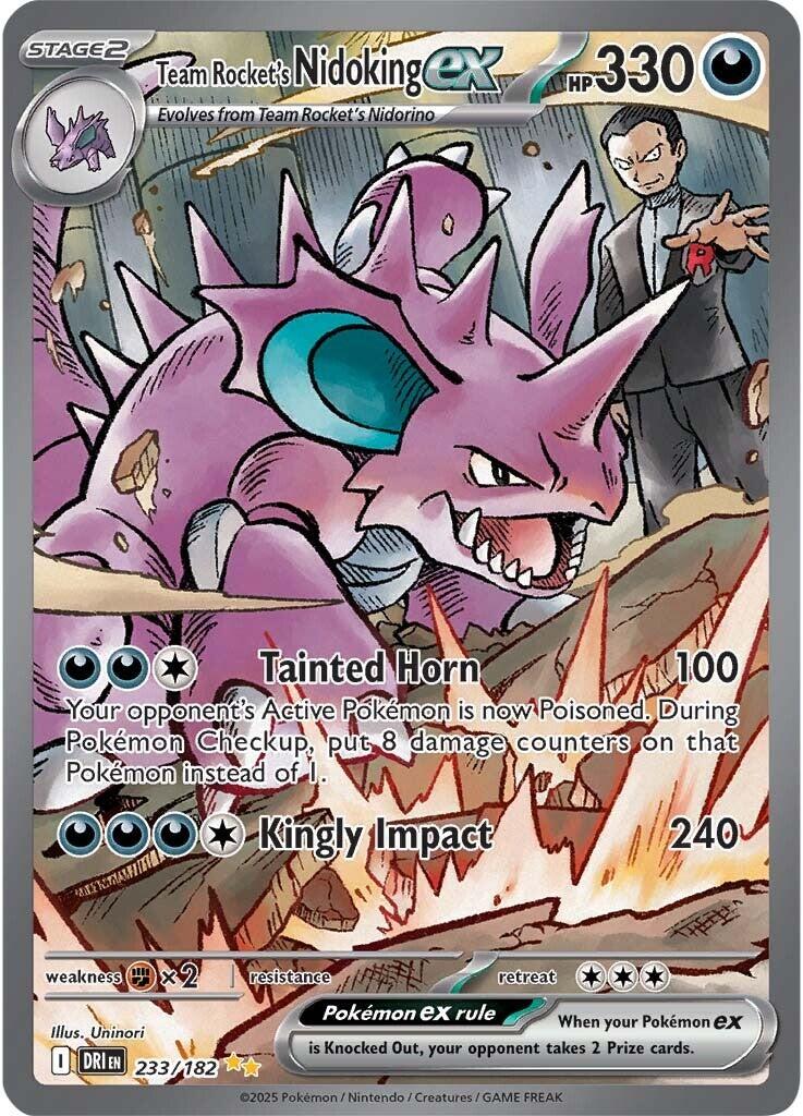 Team Rocket's Nidoking ex (233/182) [Scarlet & Violet: Destined Rivals] | Gear Gaming Bentonville