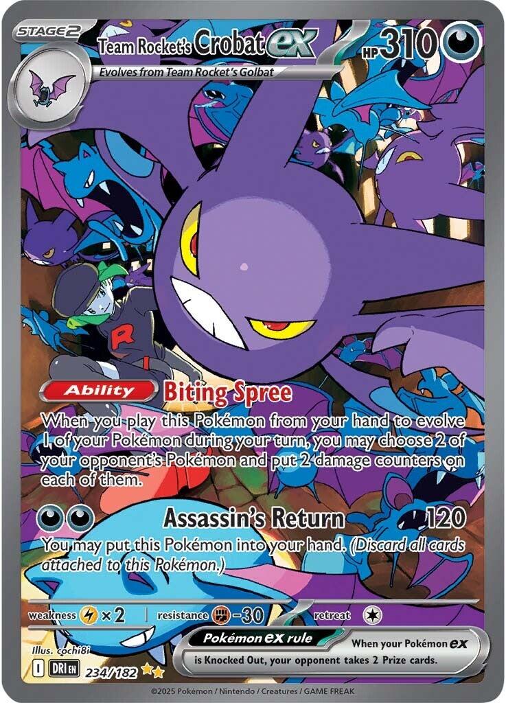 Team Rocket's Crobat ex (234/182) [Scarlet & Violet: Destined Rivals] | Gear Gaming Bentonville