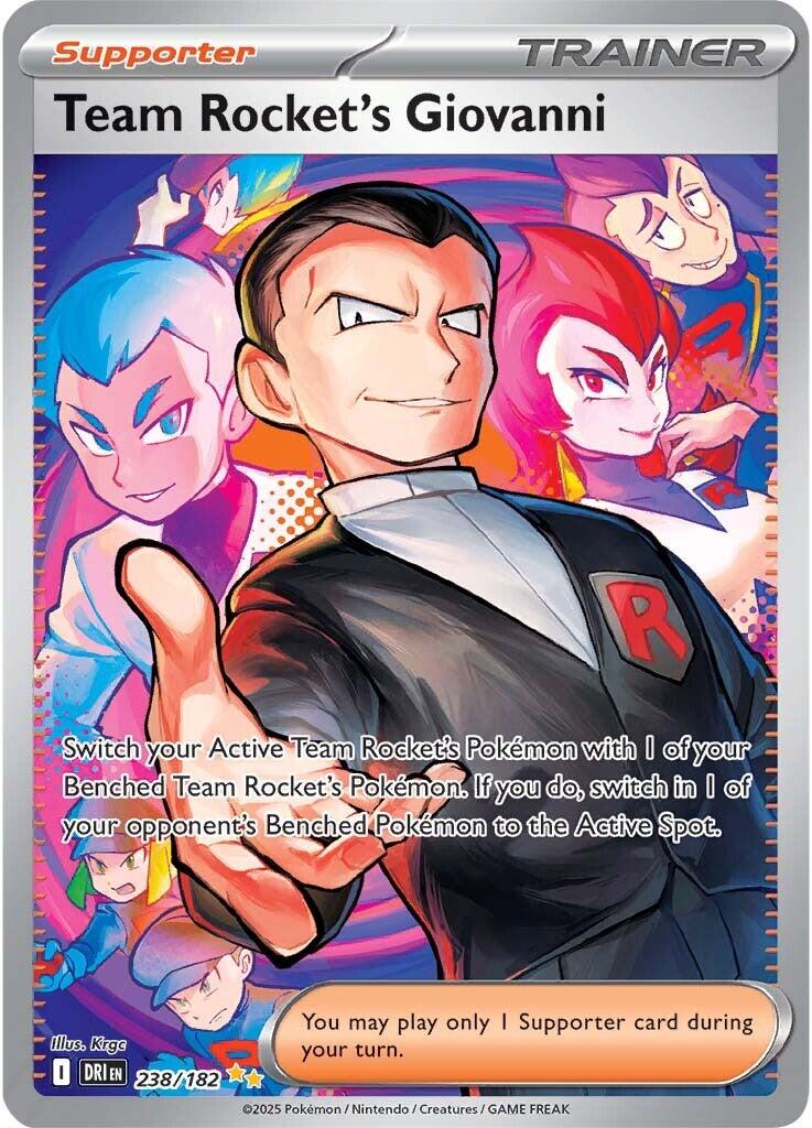 Team Rocket's Giovanni (238/182) [Scarlet & Violet: Destined Rivals] | Gear Gaming Bentonville