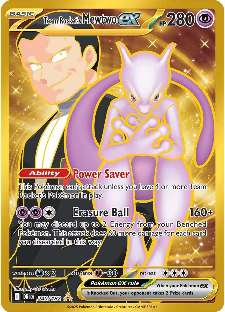 Team Rocket's Mewtwo ex (240/182) [Scarlet & Violet: Destined Rivals] | Gear Gaming Bentonville
