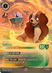 Lady - Decisive Dog (Enchanted) (205/204) [Reign of Jafar] | Gear Gaming Bentonville