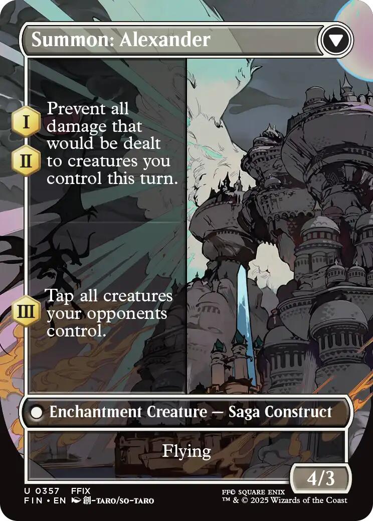 Crystal Fragments // Summon: Alexander (Borderless) [FINAL FANTASY] | Gear Gaming Bentonville