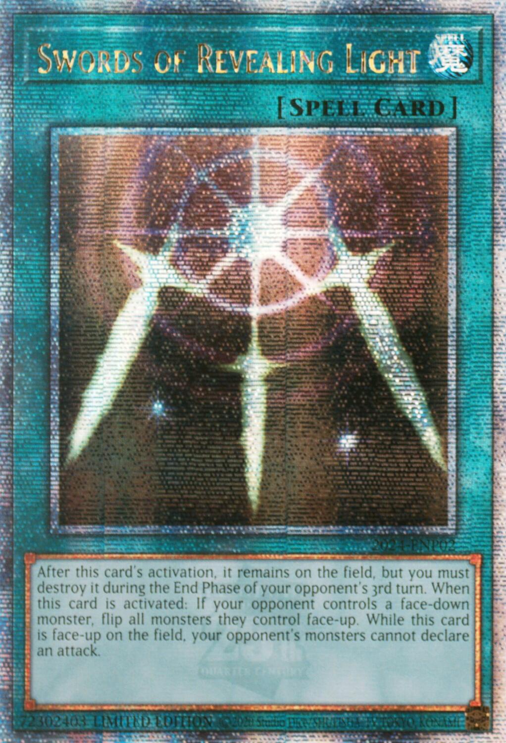 Swords of Revealing Light [2024-ENP02] Quarter Century Secret Rare | Gear Gaming Bentonville