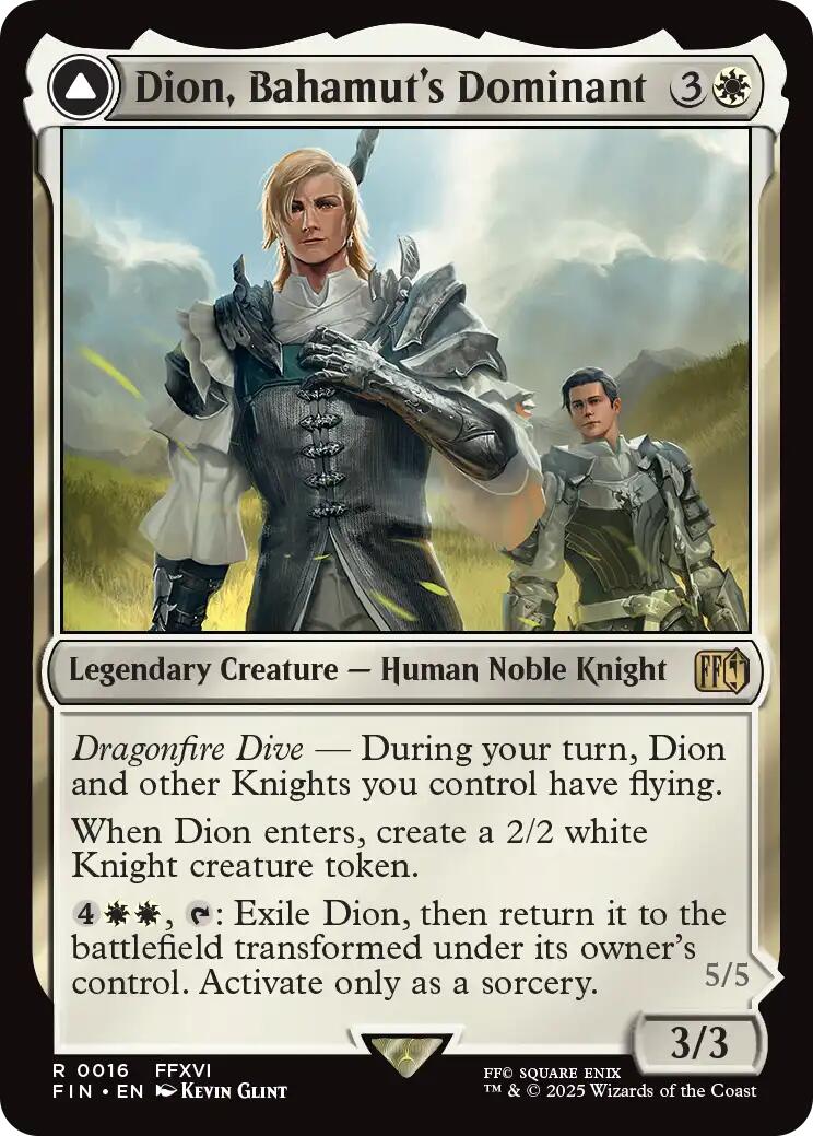 Dion, Bahamut's Dominant // Bahamut, Warden of Light [FINAL FANTASY] | Gear Gaming Bentonville