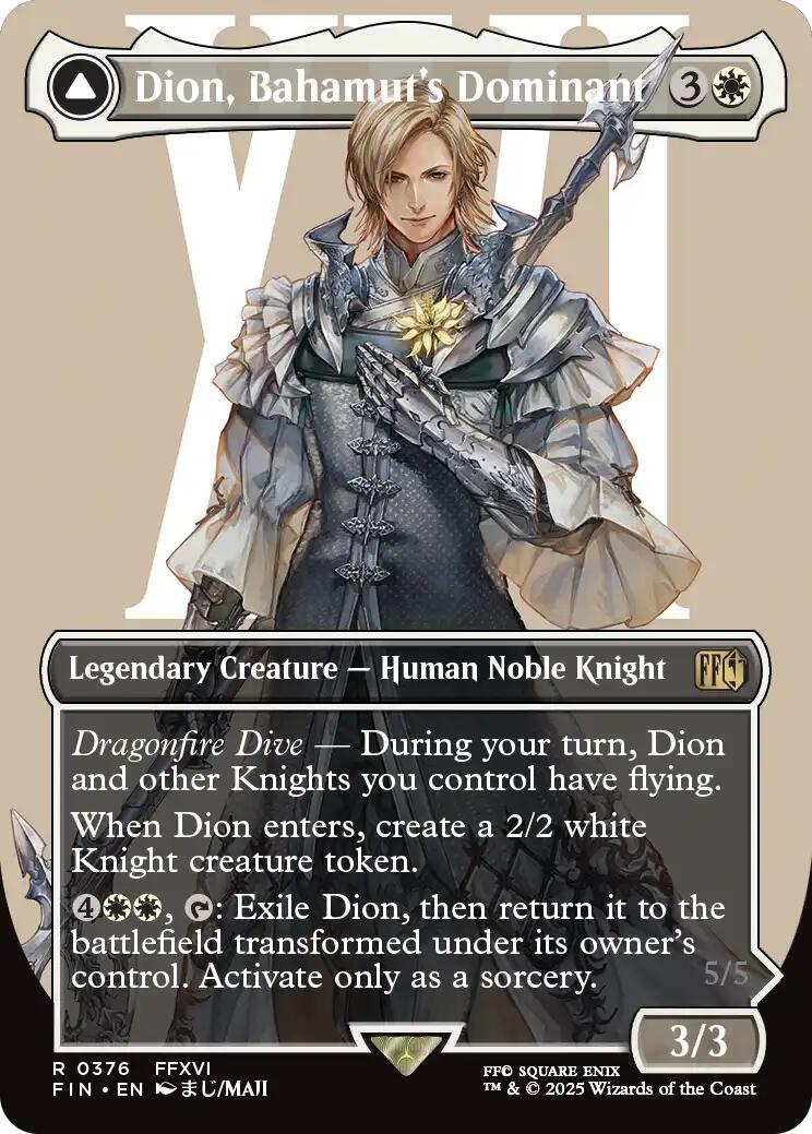 Dion, Bahamut's Dominant // Bahamut, Warden of Light (Borderless) [FINAL FANTASY] | Gear Gaming Bentonville