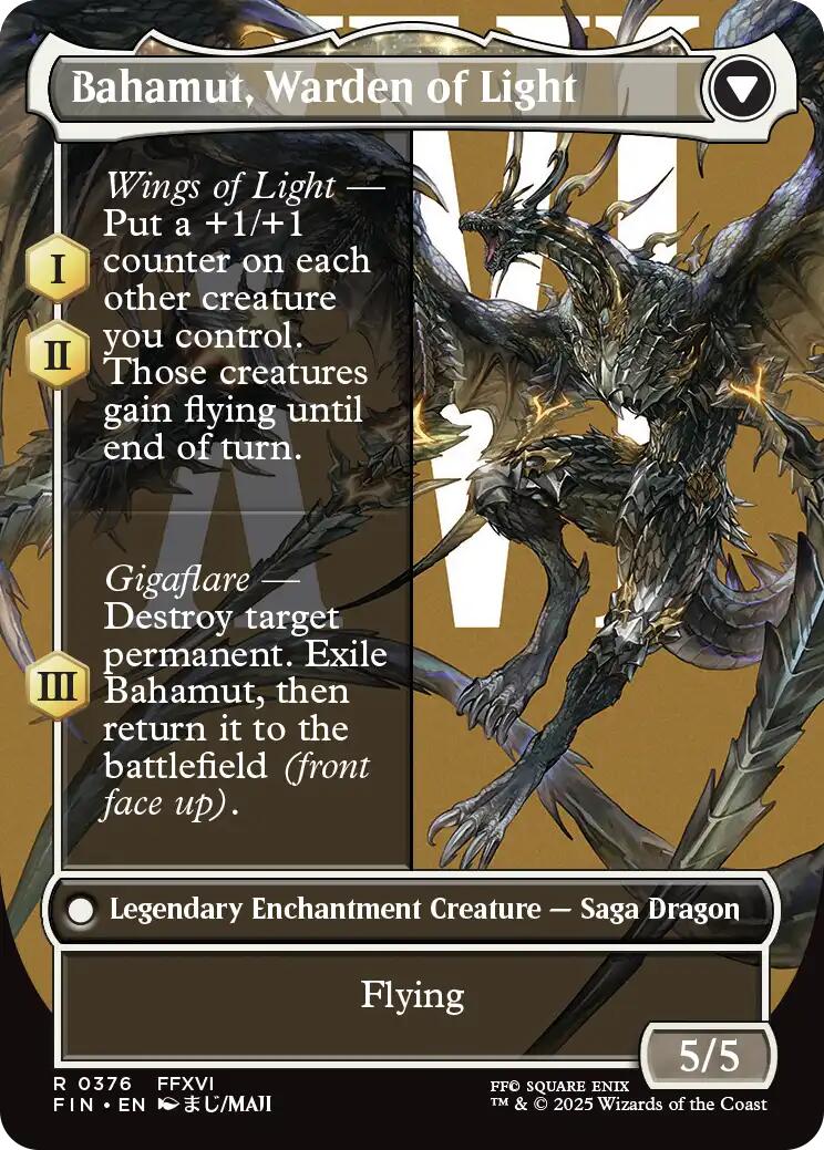 Dion, Bahamut's Dominant // Bahamut, Warden of Light (Borderless) [FINAL FANTASY] | Gear Gaming Bentonville