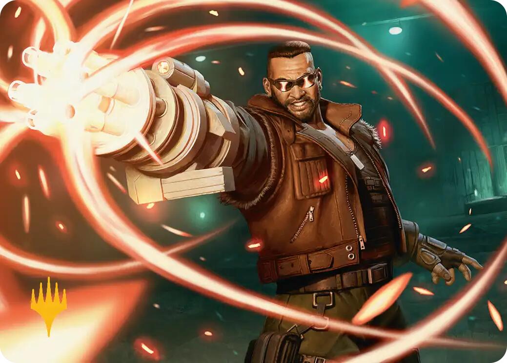 Barret Wallace Art Card (Gold-Stamped Planeswalker Symbol) [FINAL FANTASY Art Series] | Gear Gaming Bentonville