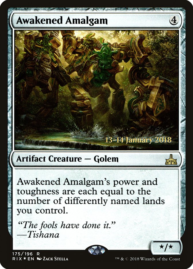 Awakened Amalgam [Rivals of Ixalan Prerelease Promos] | Gear Gaming Bentonville