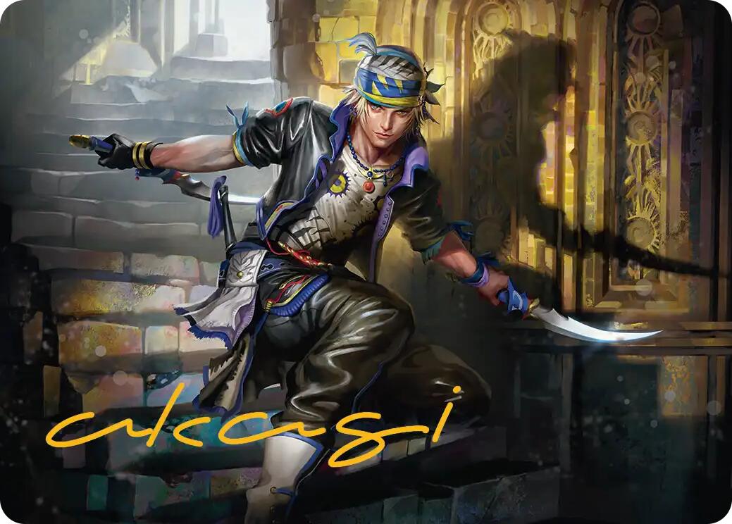 Locke Cole Art Card (Gold-Stamped Signature) [FINAL FANTASY Art Series] | Gear Gaming Bentonville