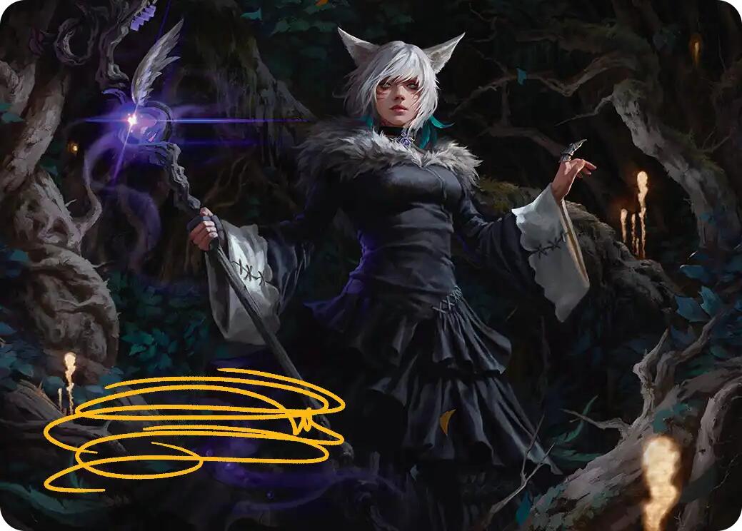 Y'shtola, Night's Blessed Art Card (21) (Gold-Stamped Signature) [FINAL FANTASY Art Series] | Gear Gaming Bentonville