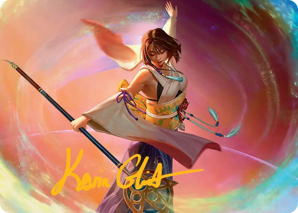 Yuna, Grand Summoner Art Card (Gold-Stamped Signature) [FINAL FANTASY Art Series] | Gear Gaming Bentonville