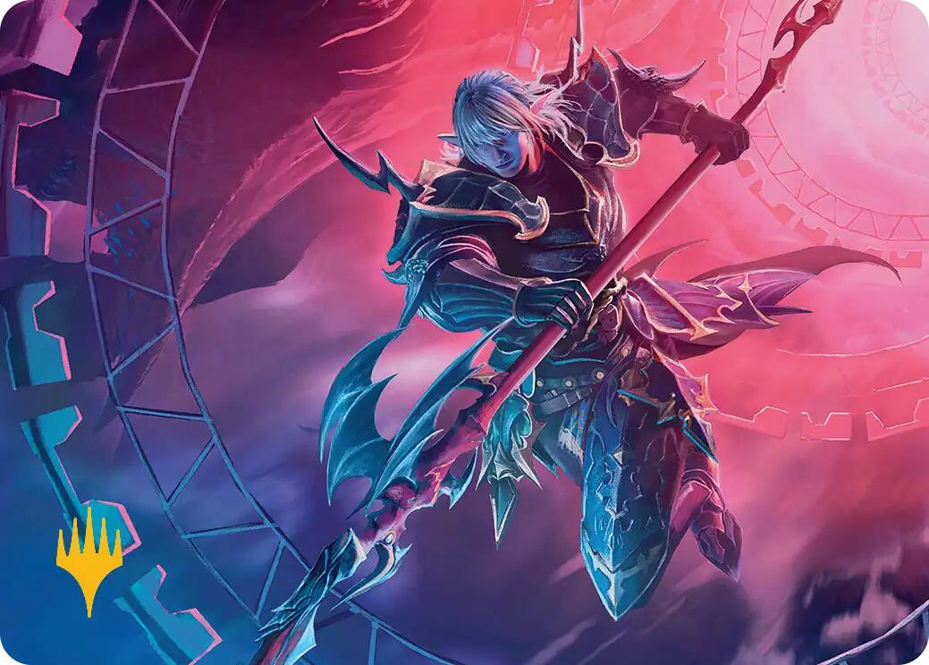 Estinien Varlineau Art Card (Gold-Stamped Planeswalker Symbol) [FINAL FANTASY Art Series] | Gear Gaming Bentonville