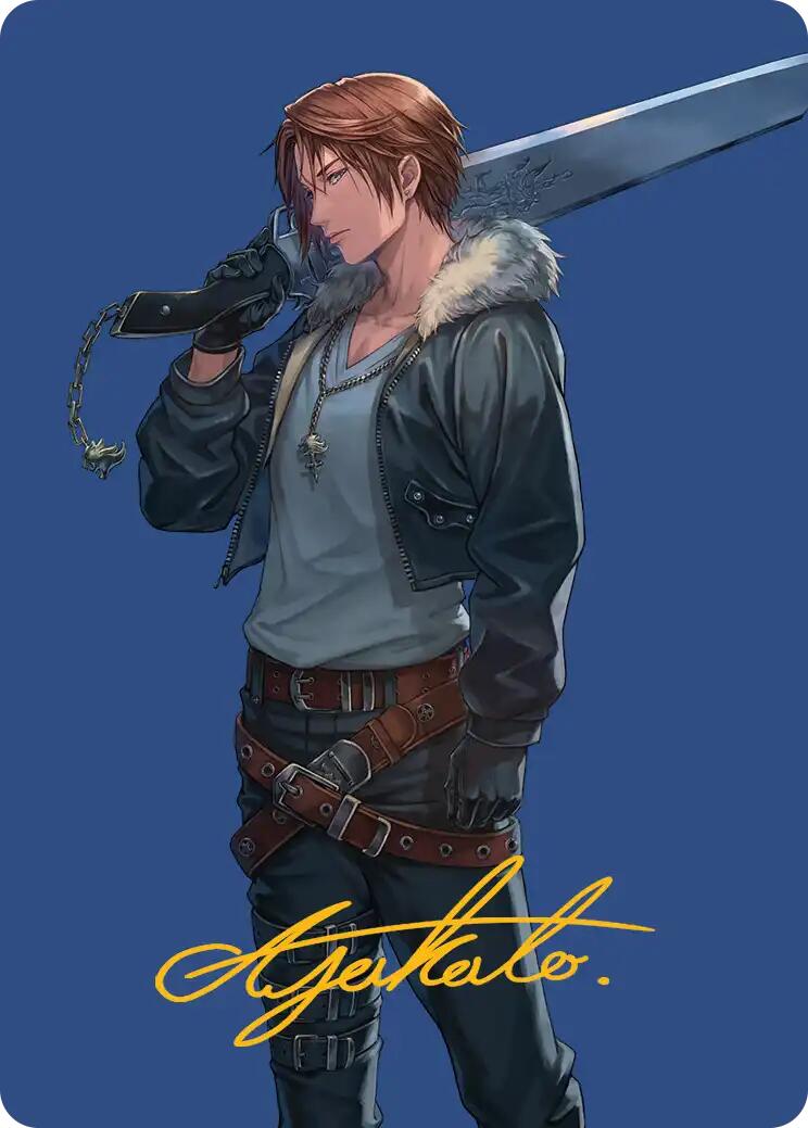 Squall, SeeD Mercenary Art Card (Gold-Stamped Signature) [FINAL FANTASY Art Series] | Gear Gaming Bentonville