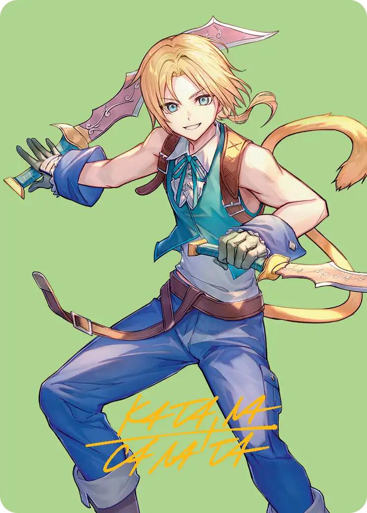 Zidane, Tantalus Thief Art Card (Gold-Stamped Signature) [FINAL FANTASY Art Series] | Gear Gaming Bentonville