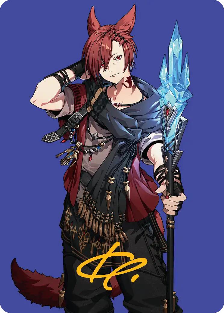 G'raha Tia, Scion Reborn Art Card (51) (Gold-Stamped Signature) [FINAL FANTASY Art Series] | Gear Gaming Bentonville