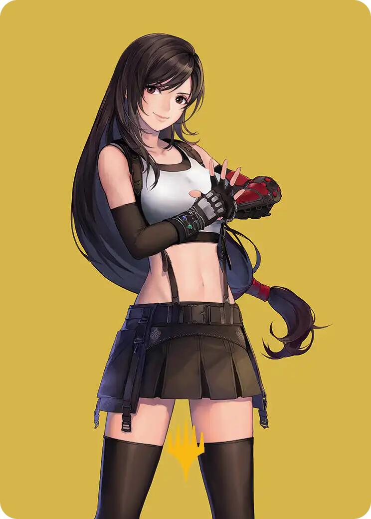 Tifa, Martial Artist Art Card (Gold-Stamped Planeswalker Symbol) [FINAL FANTASY Art Series] | Gear Gaming Bentonville