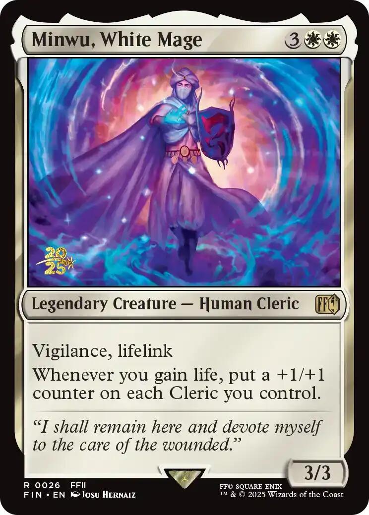 Minwu, White Mage [FINAL FANTASY Prerelease Promo] | Gear Gaming Bentonville