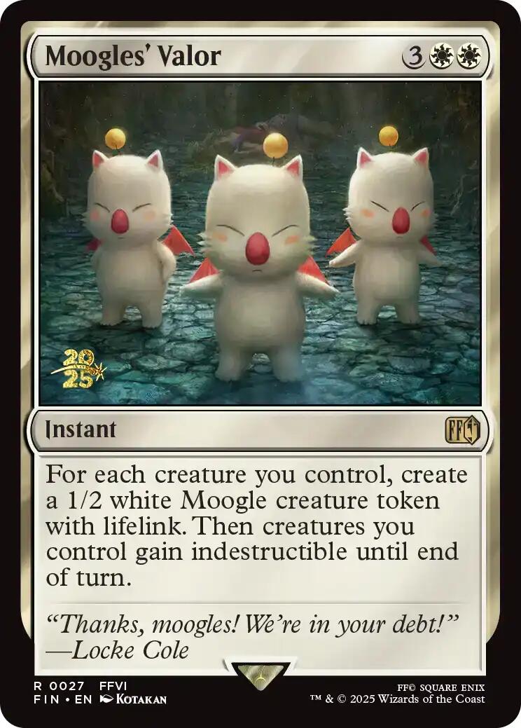 Moogles' Valor [FINAL FANTASY Prerelease Promo] | Gear Gaming Bentonville