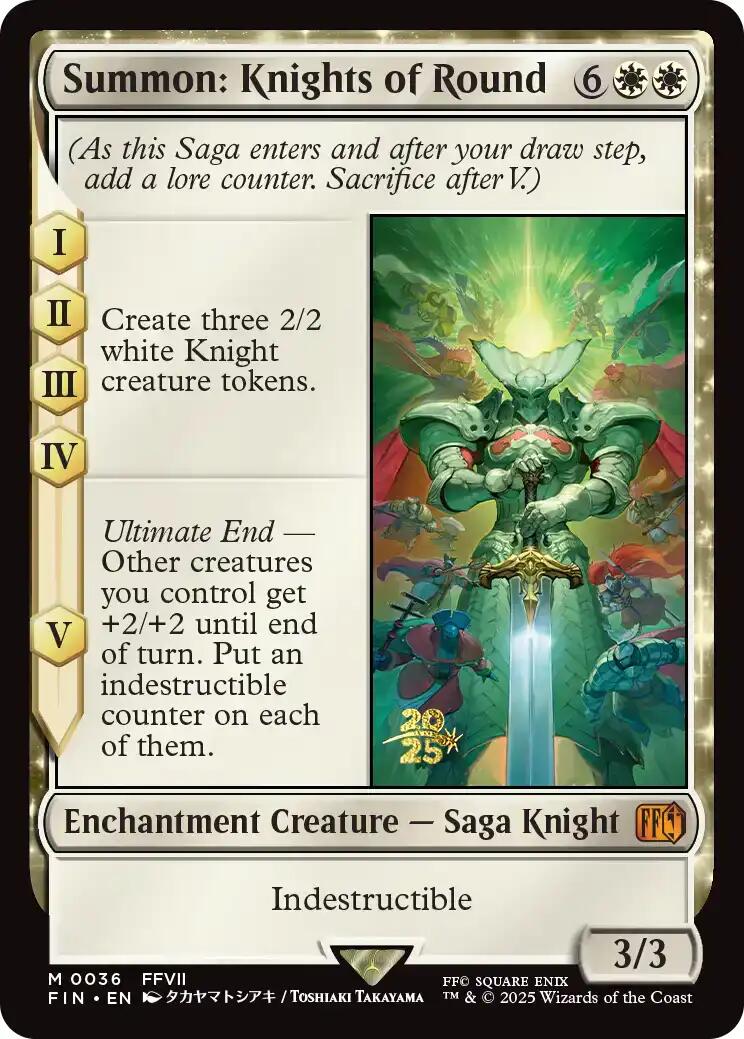 Summon: Knights of Round [FINAL FANTASY Prerelease Promo] | Gear Gaming Bentonville