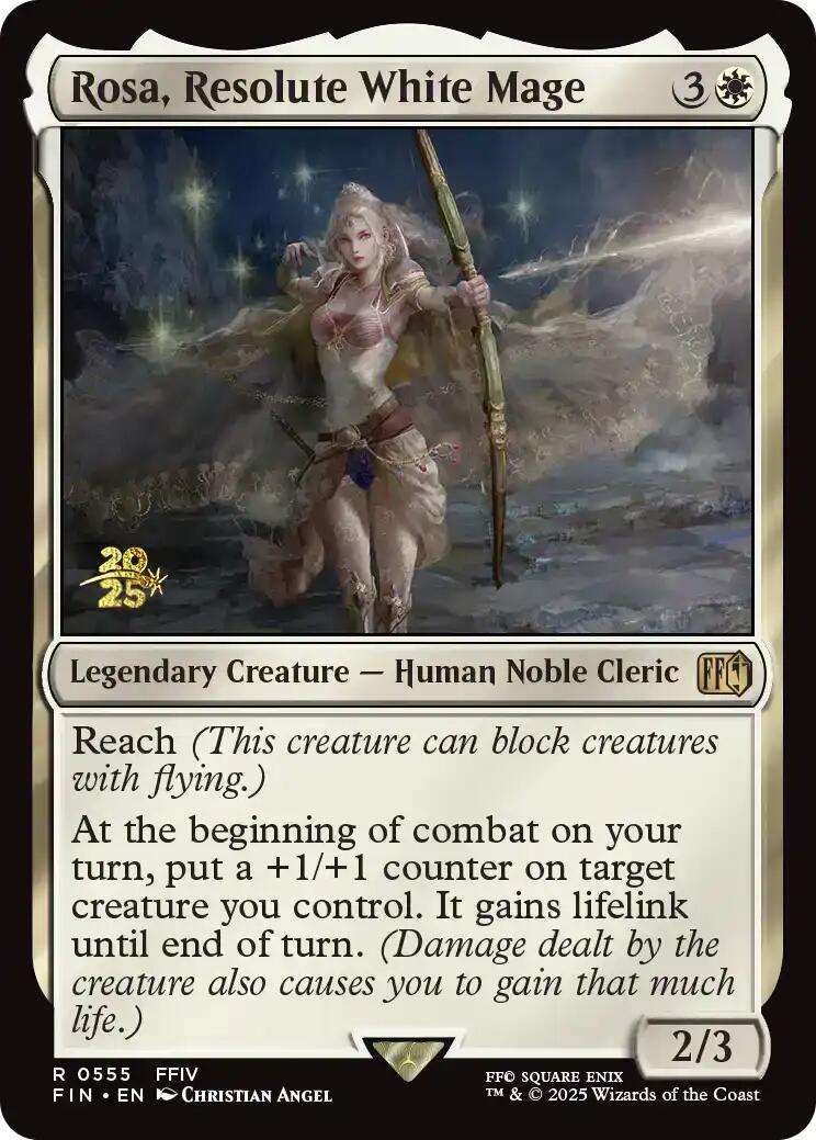 Rosa, Resolute White Mage [FINAL FANTASY Prerelease Promo] | Gear Gaming Bentonville