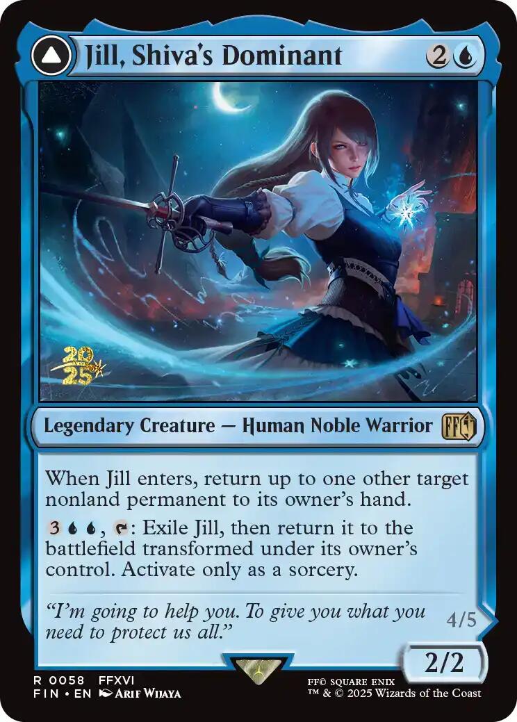 Jill, Shiva's Dominant // Shiva, Warden of Ice [FINAL FANTASY Prerelease Promo] | Gear Gaming Bentonville