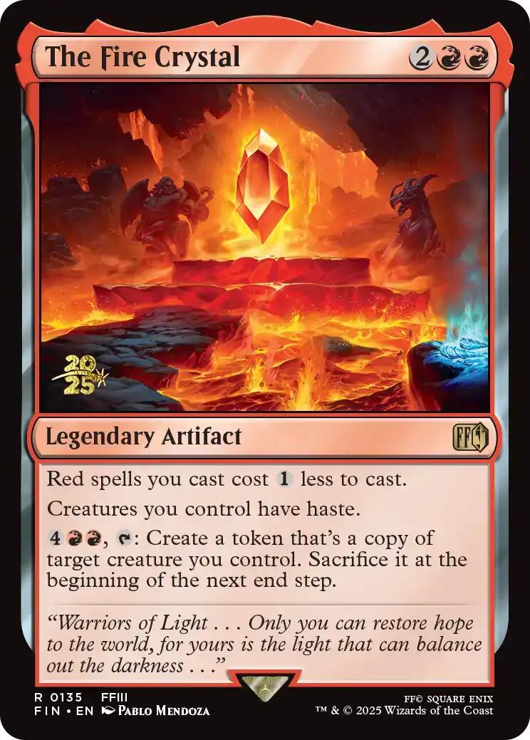 The Fire Crystal [FINAL FANTASY Prerelease Promo] | Gear Gaming Bentonville