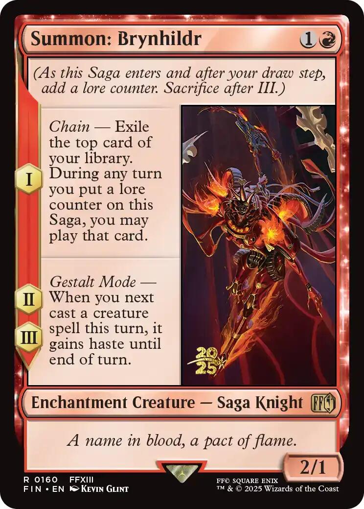 Summon: Brynhildr [FINAL FANTASY Prerelease Promo] | Gear Gaming Bentonville