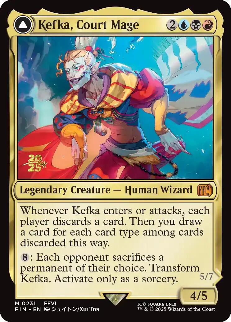 Kefka, Court Mage // Kefka, Ruler of Ruin [FINAL FANTASY Prerelease Promo] | Gear Gaming Bentonville