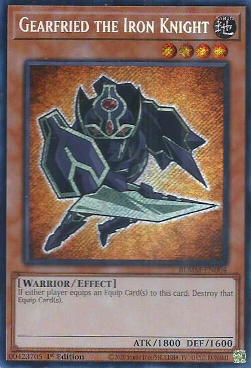 Gearfried the Iron Knight [BLMM-EN004] Secret Rare | Gear Gaming Bentonville