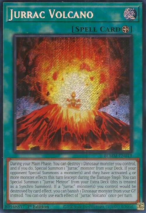 Jurrac Volcano [BLMM-EN019] Secret Rare | Gear Gaming Bentonville