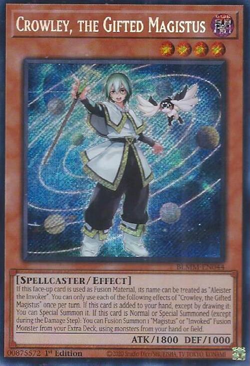 Crowley, the Gifted Magistus [BLMM-EN044] Secret Rare | Gear Gaming Bentonville
