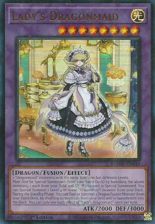 Lady's Dragonmaid [BLMM-EN049] Ultra Rare | Gear Gaming Bentonville