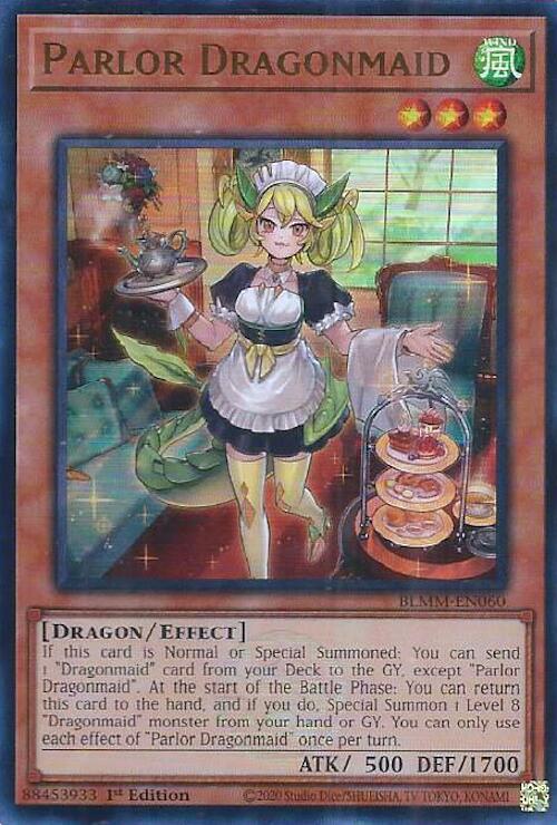 Parlor Dragonmaid [BLMM-EN060] Ultra Rare | Gear Gaming Bentonville