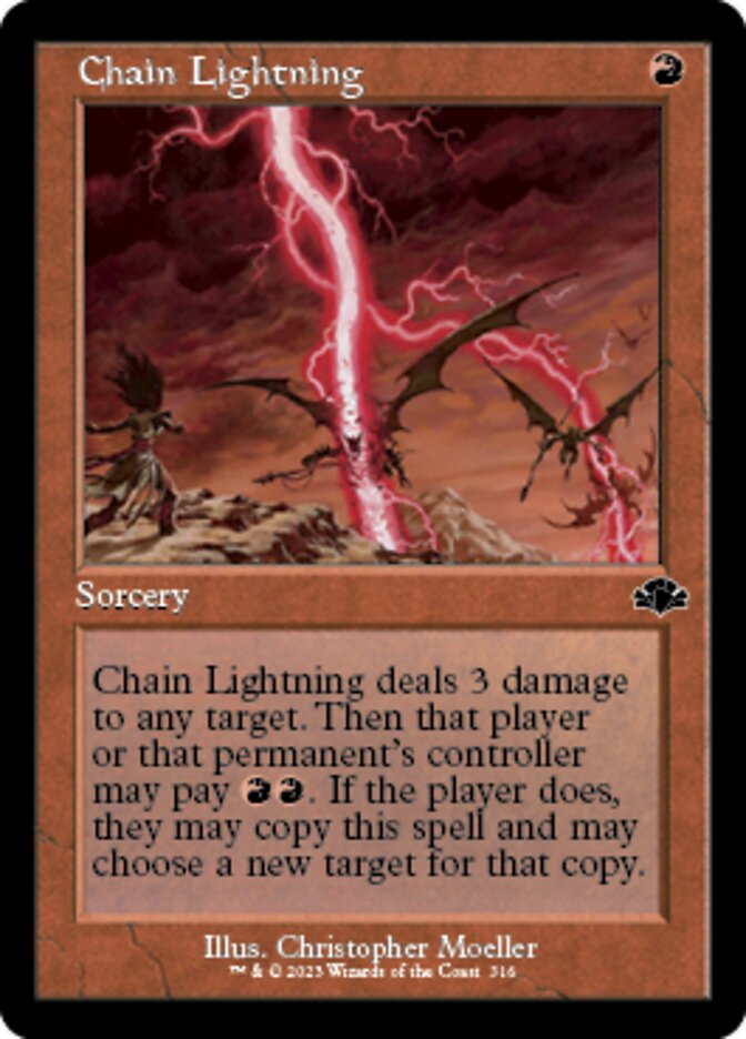 Chain Lightning (Retro) [Dominaria Remastered] | Gear Gaming Bentonville