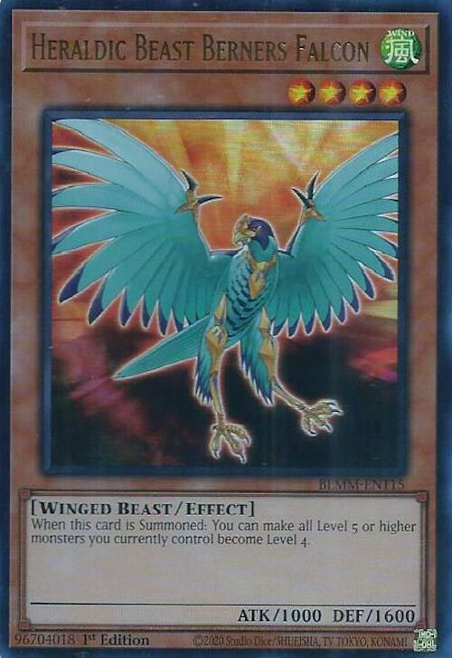 Heraldic Beast Berners Falcon [BLMM-EN115] Ultra Rare | Gear Gaming Bentonville