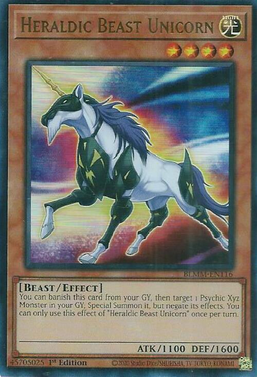 Heraldic Beast Unicorn [BLMM-EN116] Ultra Rare | Gear Gaming Bentonville