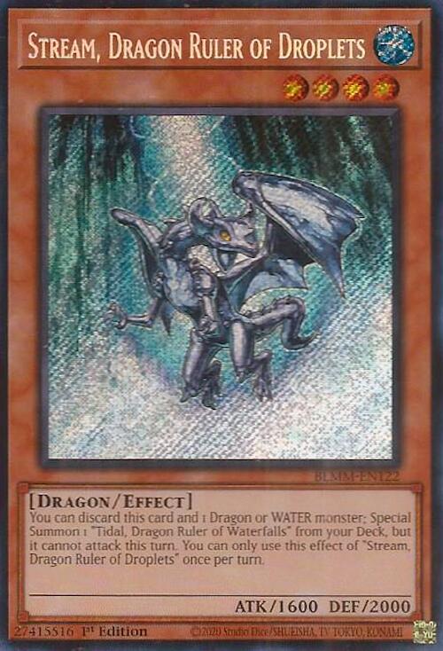 Stream, Dragon Ruler of Droplets [BLMM-EN122] Secret Rare | Gear Gaming Bentonville