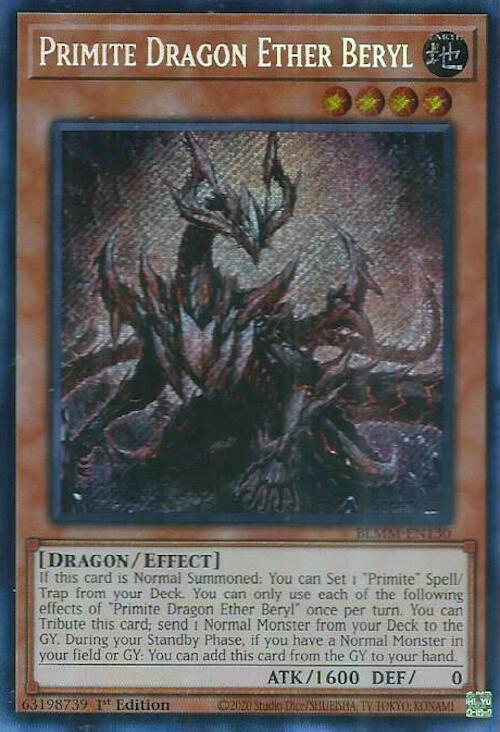 Primite Dragon Ether Beryl [BLMM-EN130] Secret Rare | Gear Gaming Bentonville