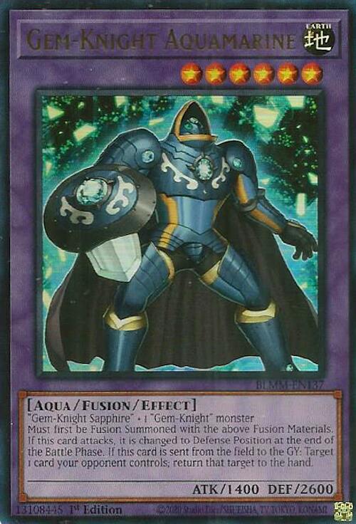 Gem-Knight Aquamarine [BLMM-EN137] Ultra Rare | Gear Gaming Bentonville