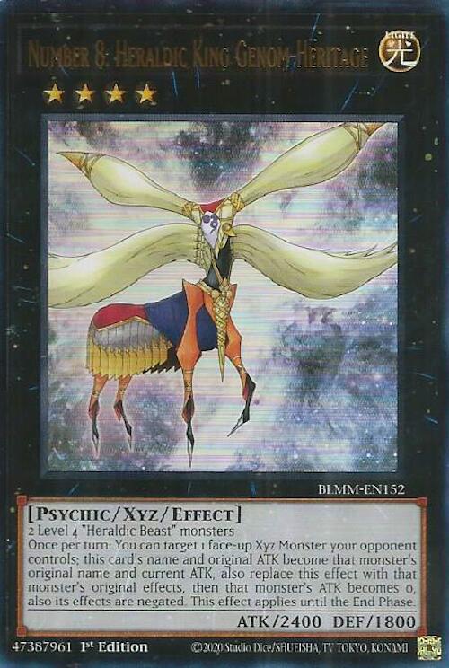 Number 8: Heraldic King Genom-Heritage [BLMM-EN152] Ultra Rare | Gear Gaming Bentonville
