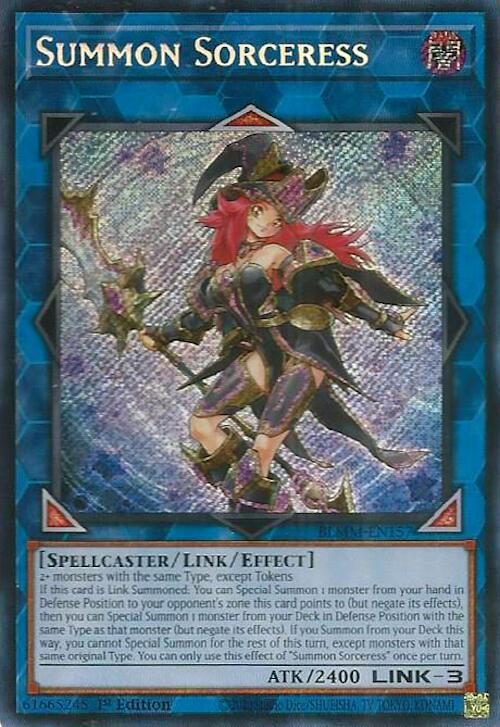 Summon Sorceress [BLMM-EN157] Secret Rare | Gear Gaming Bentonville