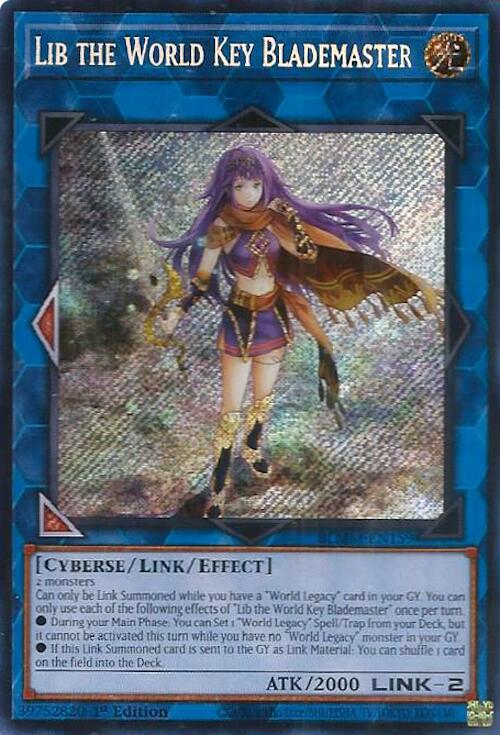 Lib the World Key Blademaster [BLMM-EN159] Secret Rare | Gear Gaming Bentonville