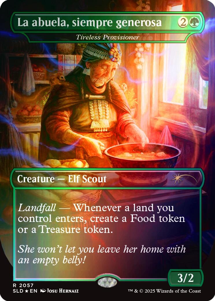 La abuela, siempre generosa - Tireless Provisioner (Rainbow Foil) [Secret Lair Drop Series] | Gear Gaming Bentonville