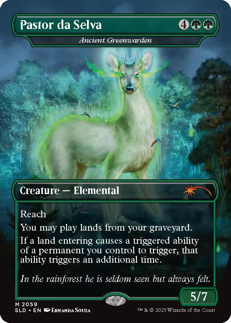 Pastor da Selva - Ancient Greenwarden [Secret Lair Drop Series] | Gear Gaming Bentonville