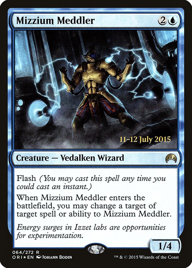 Mizzium Meddler [Magic Origins Prerelease Promos] | Gear Gaming Bentonville