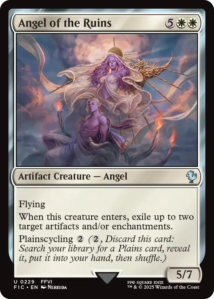 Angel of the Ruins (Surge Foil) [FINAL FANTASY Commander] | Gear Gaming Bentonville