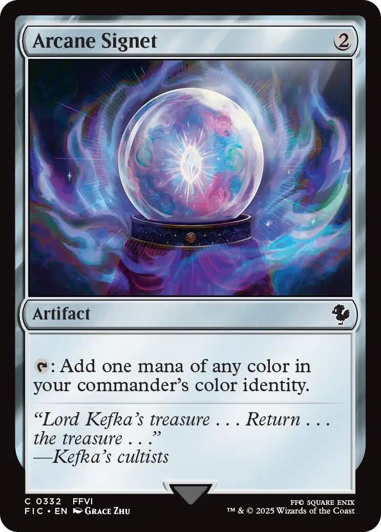 Arcane Signet (0332) (Surge Foil) [FINAL FANTASY Commander] | Gear Gaming Bentonville
