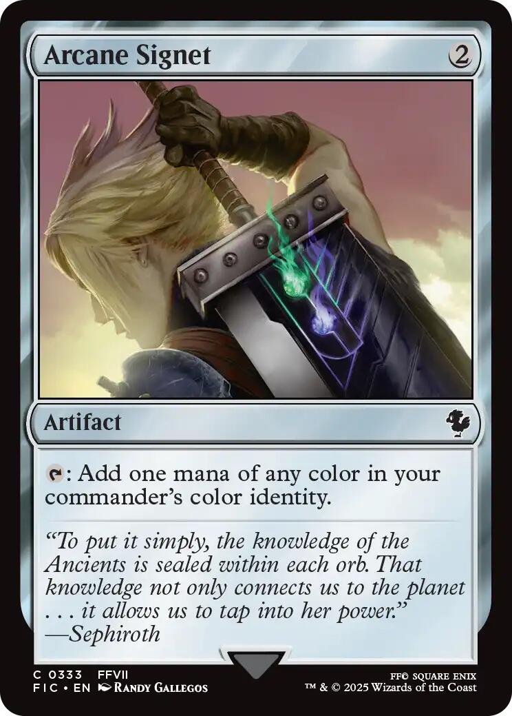 Arcane Signet (0333) (Surge Foil) [FINAL FANTASY Commander] | Gear Gaming Bentonville