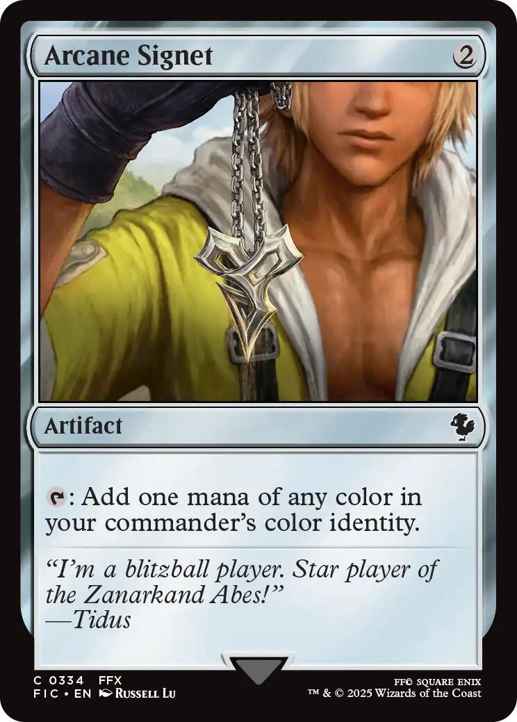 Arcane Signet (0334) (Surge Foil) [FINAL FANTASY Commander] | Gear Gaming Bentonville